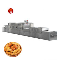 Tunnel type automatic microwave almond baking nut drying and sterilization machine